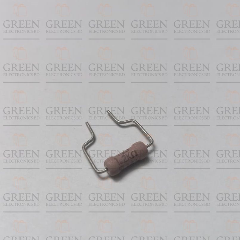 5Pcs 2W 1.2K Ohm Resistor Metal Oxide Film Resistors Flameproof Power 2 Watt 1.2K Ohm Metal Oxide Resistors 5% Tolerance Passive Components. 