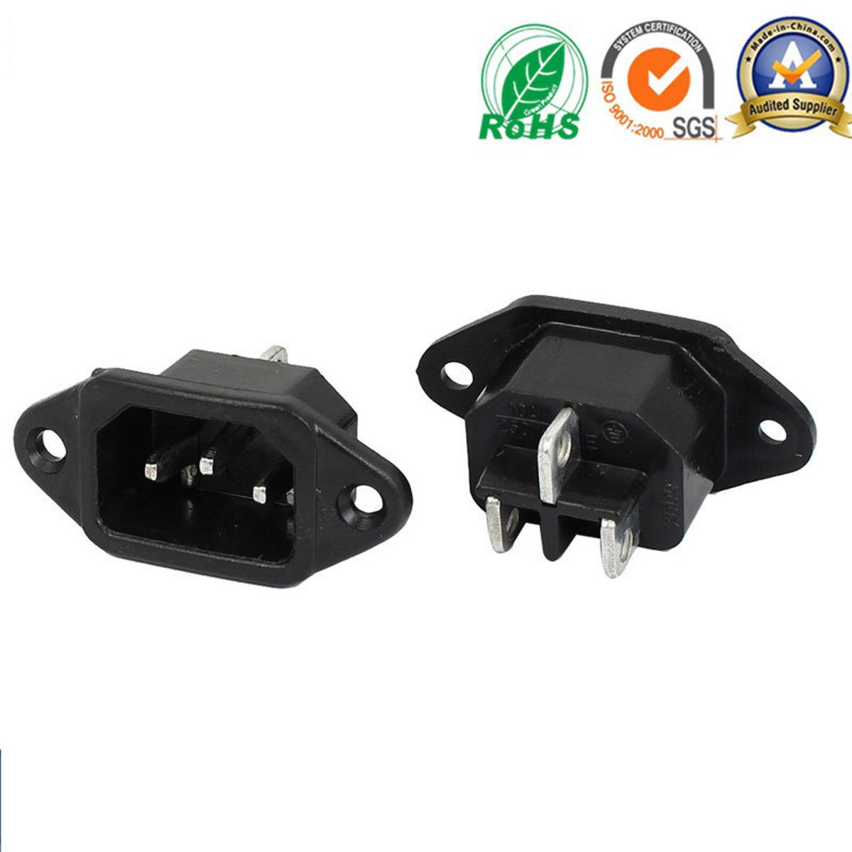 IEC 320 C14 Male Plug 3 Pins PCB Panel Power Inlet Socket Connector 1pcs by Sky Touch