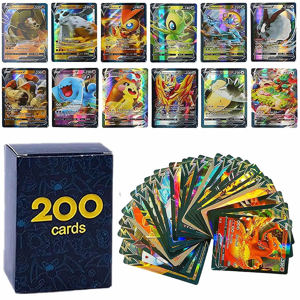 【Lejia】French No Repeat Shining Cards Game GX EX V VMAX TAG TEAM MEGA Battle Trading Card Carte Best Kids