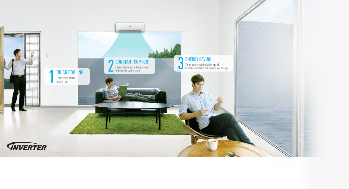 Panasonic 1.5 Ton Split Wall Type Inverter Econavi Air Conditioner (CSS-18PKH). 