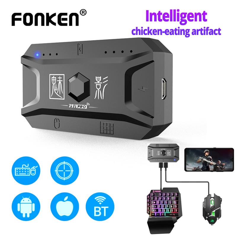KOKKO M1pro / MIX SE PLUS  Mobile Controller Gaming Keyboard Mouse Converter Pubg Mobile Controller Gamepad 5.0 Adapter. 
