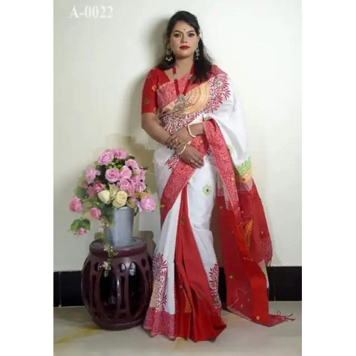 Hand Made Dupiyan Silk Saree For women