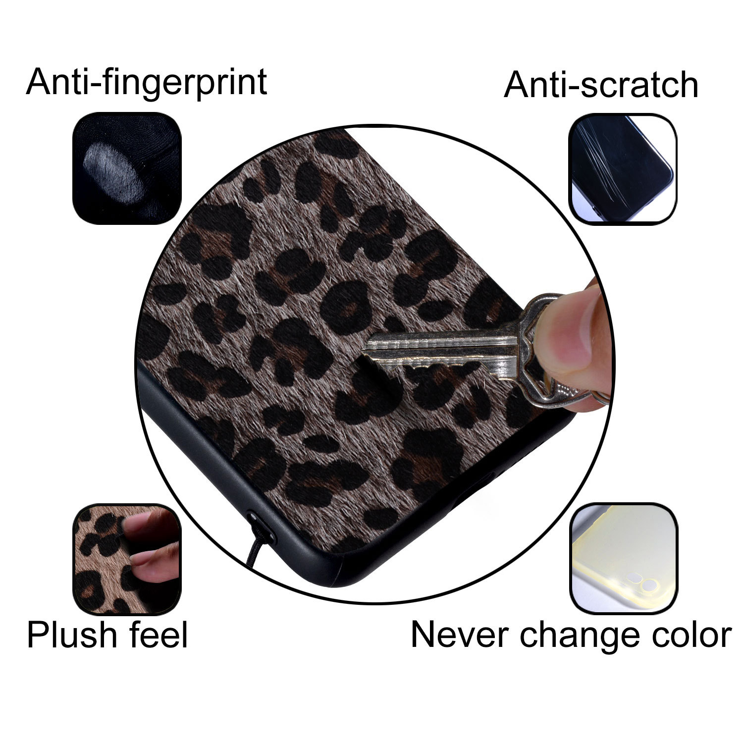 Applicable [ OnePlus ]Oneplus 10 Pro Mobile Phone Protective Case Fashion Leopard Print Fur Phone Shell. 