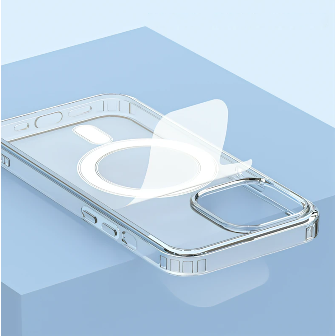 Magnetic Wireless Charging Case Clear Shockproof Back Cover For Apple iPhone 11-14 full series is available. 