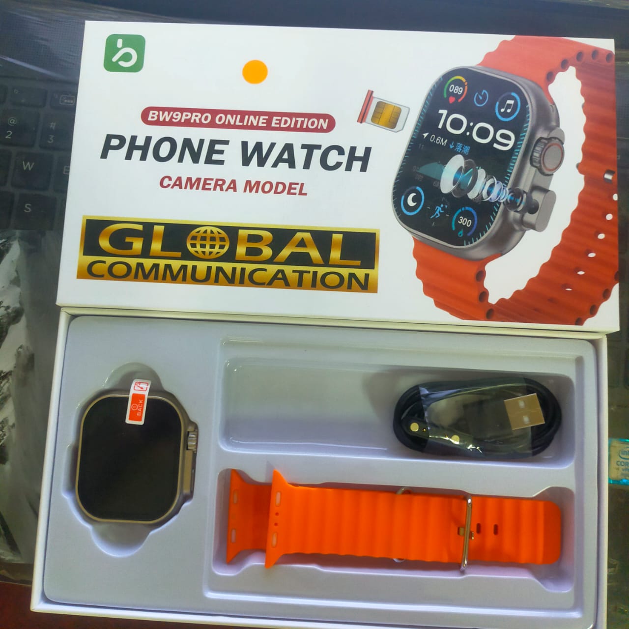 BW9 Pro 4G Sim Card Supported popup Folding Camera Model Smart Watch Sl-251485