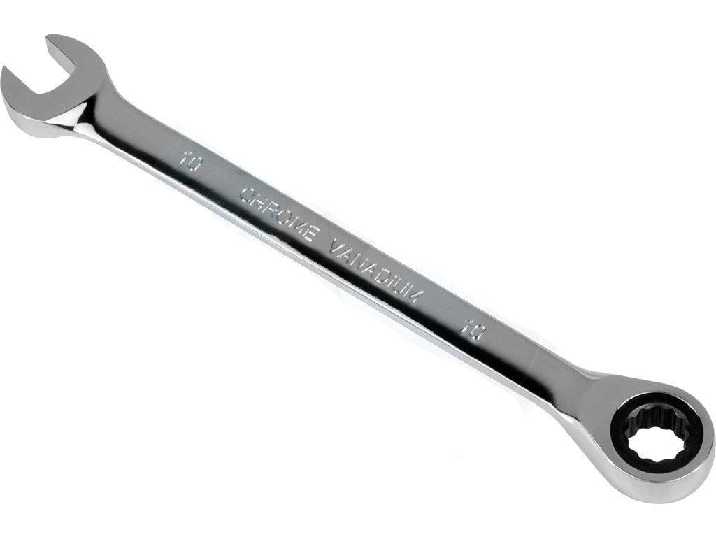 TOLSEN 10mm Ratchet Gear Spanner Fixed Head Combination Wrench Cr-V Model: 15206. 
