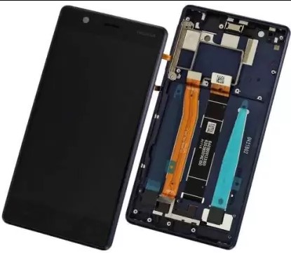 Nokia 3 IPS LCD Mobile Display black Frame (With Touch Screen Digitizer). 