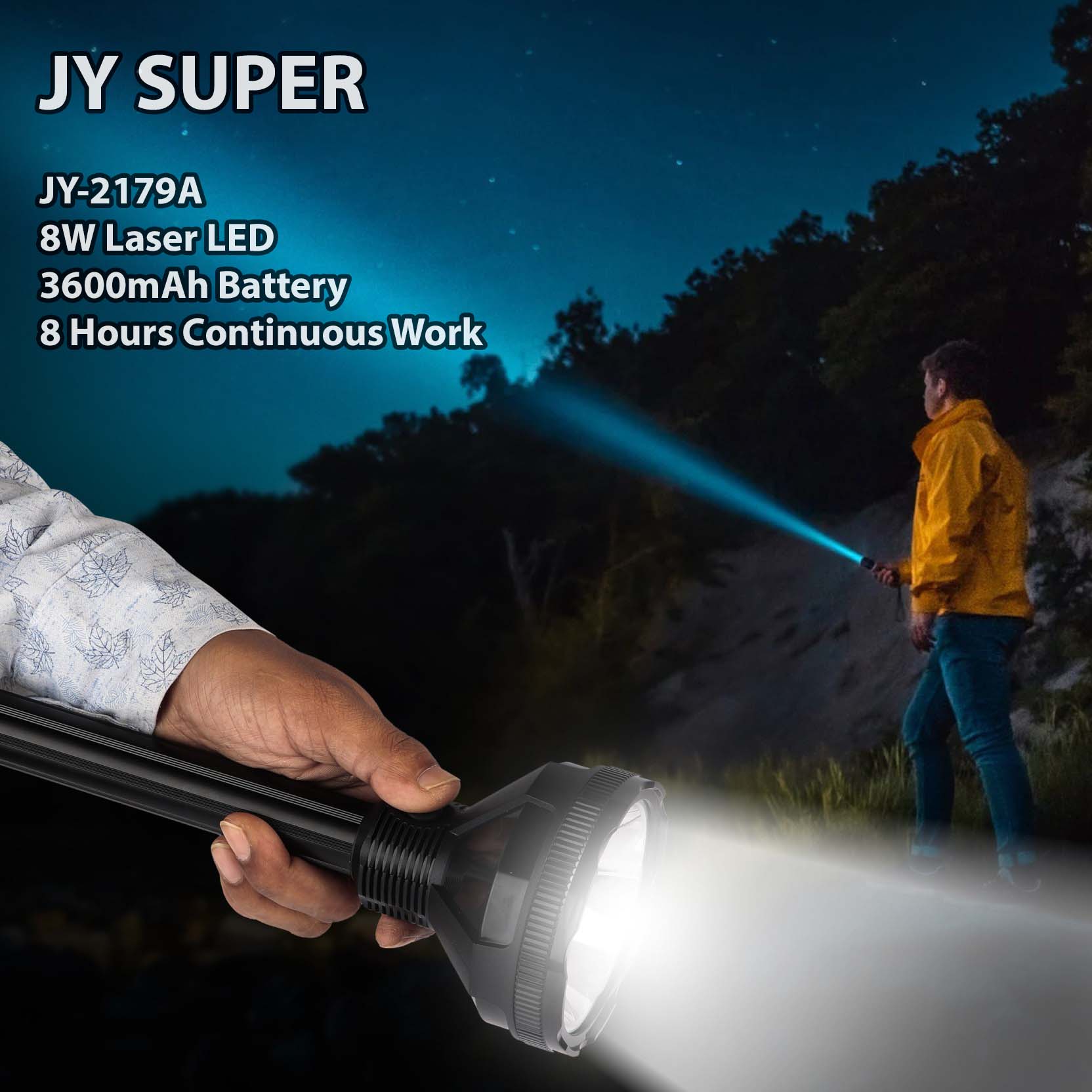 JY Super JY-2179A High Power Emergency Search Light Handheld Torch light Long Range - Flashlight