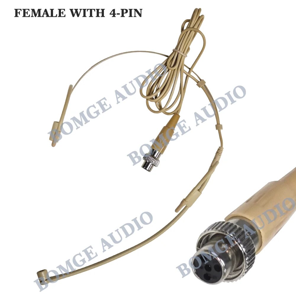 Headset Microphone For Sennheiser Shure AKG Professional wireless microphone system, various interfaces 4-pin 3-pin XLR 3.5mm. 