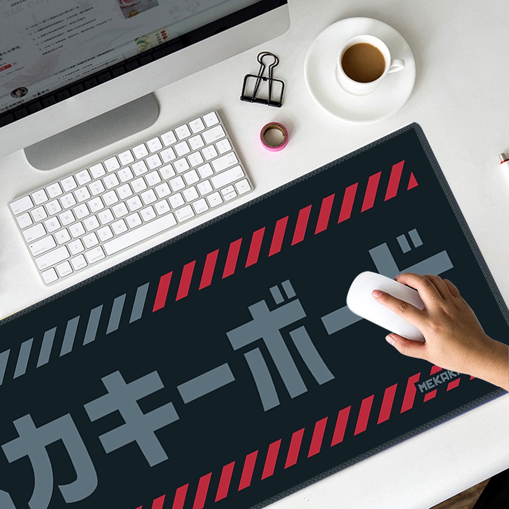DIXIE MECH/OMNITYPE MousePads Bicolor Gaming Mouse Pad Black Large Extended Mousepad XL Gaming Deskpa. 