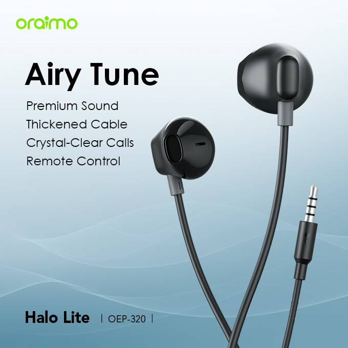 oraimo Halo Lite 3.5MM Half In-ear Earphone