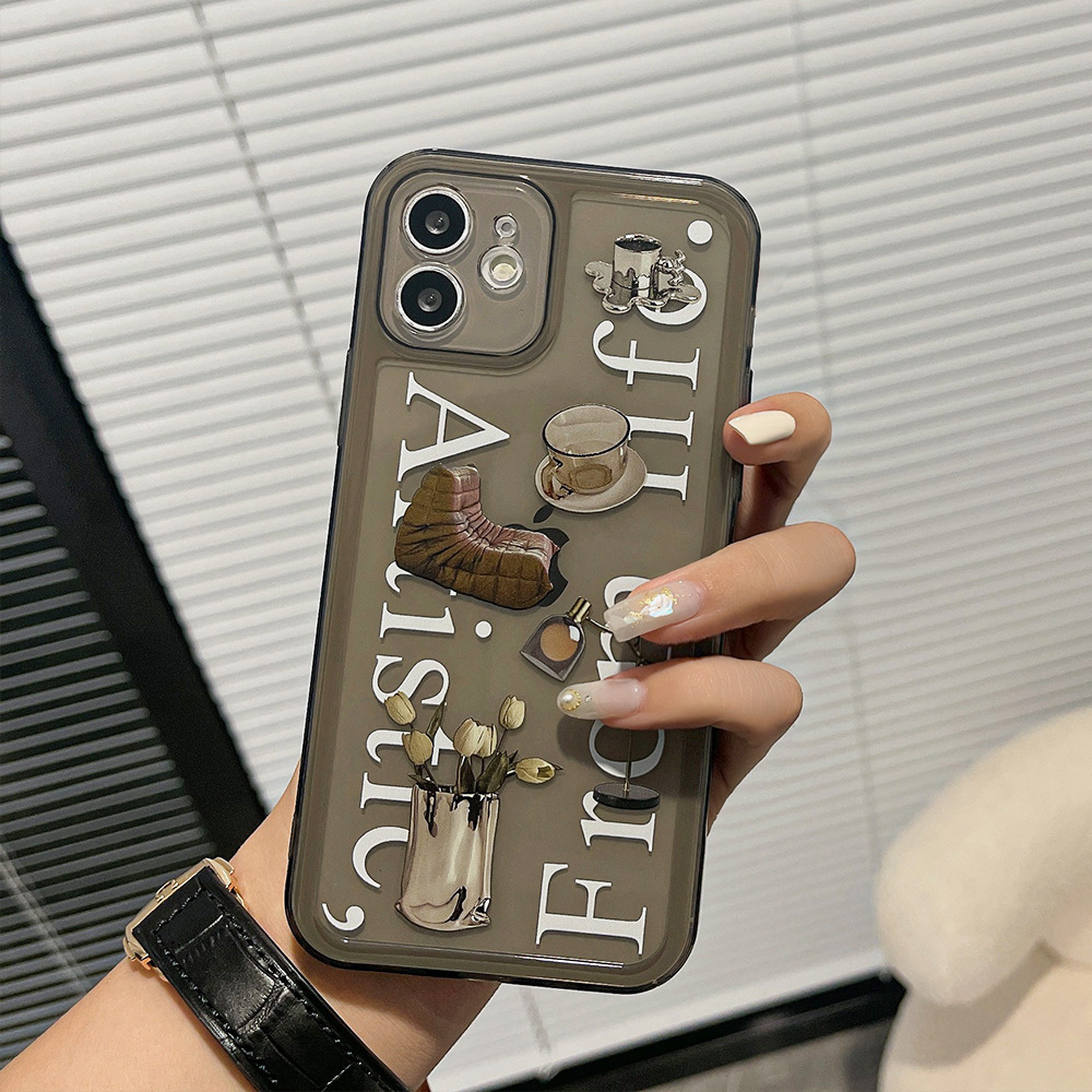 Black Transparent Case Soft Silicone Cover Mobile Phone Case for Apple Cover for iPhone 16/16pro/16promax/14/14pro/14plus/14promax/13promax /12 / 11 Pro Max / XR / XS Max /xs/ SE2 / 7 /8 Plus. 