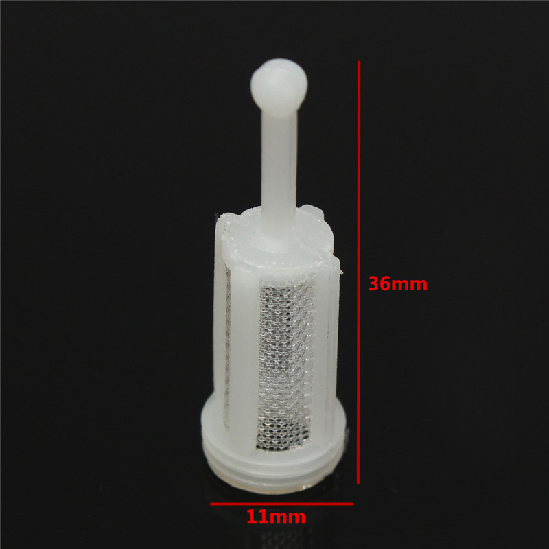 10Pcs Plastic Gravity Typ Spray Filter Pot Diameter 11Mm Total Length 36Mm Can Adapt To The Majority Of Solvent. 