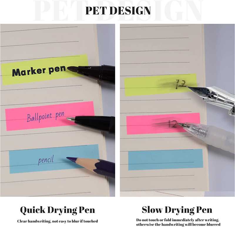 (3 packs)125 *3 sheets Transparent Sticky Notes, Page Markers, Book Tabs, Sticky Note Tabs, Sticky Tabs, Page Tabs, Label Stickers, Pop Up Index Tabs, Tabs Flags Stickers Books Annotating Message Reminder for School,Office. 