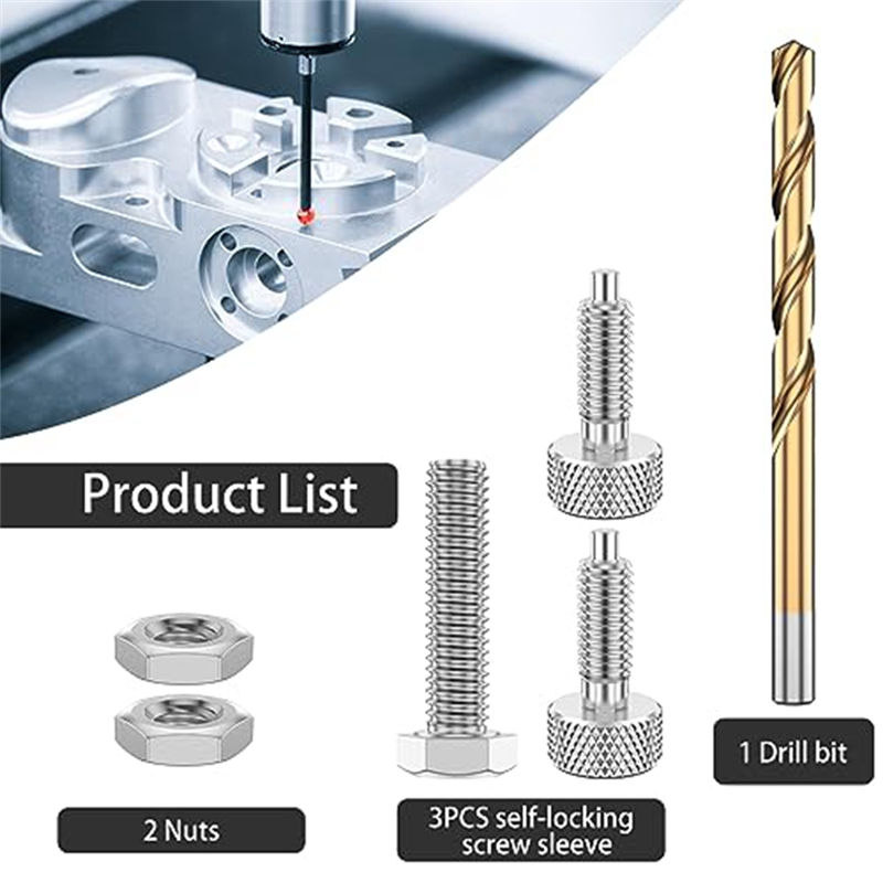 Handle Release Pins Kit Tool Box Handle Removal, Hand Retractable Spring Plunger Stainless Steel M6 Quick Release Set. 