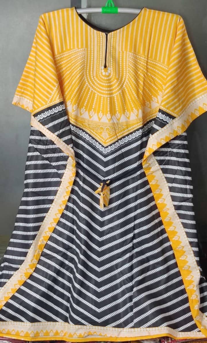 New Radymade Stylish Hot Dress For Girls Long Linen One Piece Kaftans