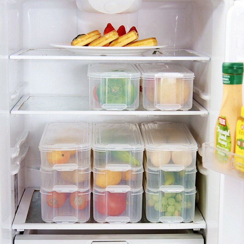 【happy one】Dreamburgh Multi-Layer Crisper Kitchen Storage Box Refrigerator Frozen Storage Household Storage Container Lid Box. 