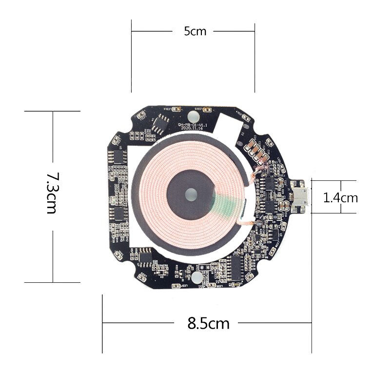 【happy one】VEEAII Qi wireless pcba circuit b For 8 plus iphone 7 iphone x Quick Charge 3.0 Coil For samsung galaxy s9. 