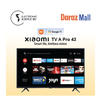 Xiaomi 43 Inch A Pro QLED Google TV (Global Version)
