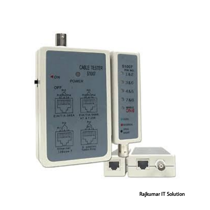 High Quality Network Cable Tester LAN UTP CAT5 CAT6 RJ45 RJ12 RJ11 BNC Coaxial CCTV Cable Tester (Model:ST-248) with 9v Battery & Cable Cutter. 