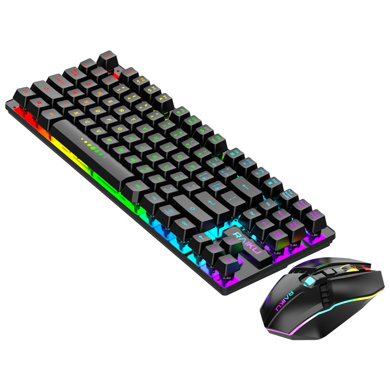 RAYKU R905 Wireless Charging Keyboard & Mouse Combo Game Glowing Keyboard & Mouse Combo ebay Amazon. 