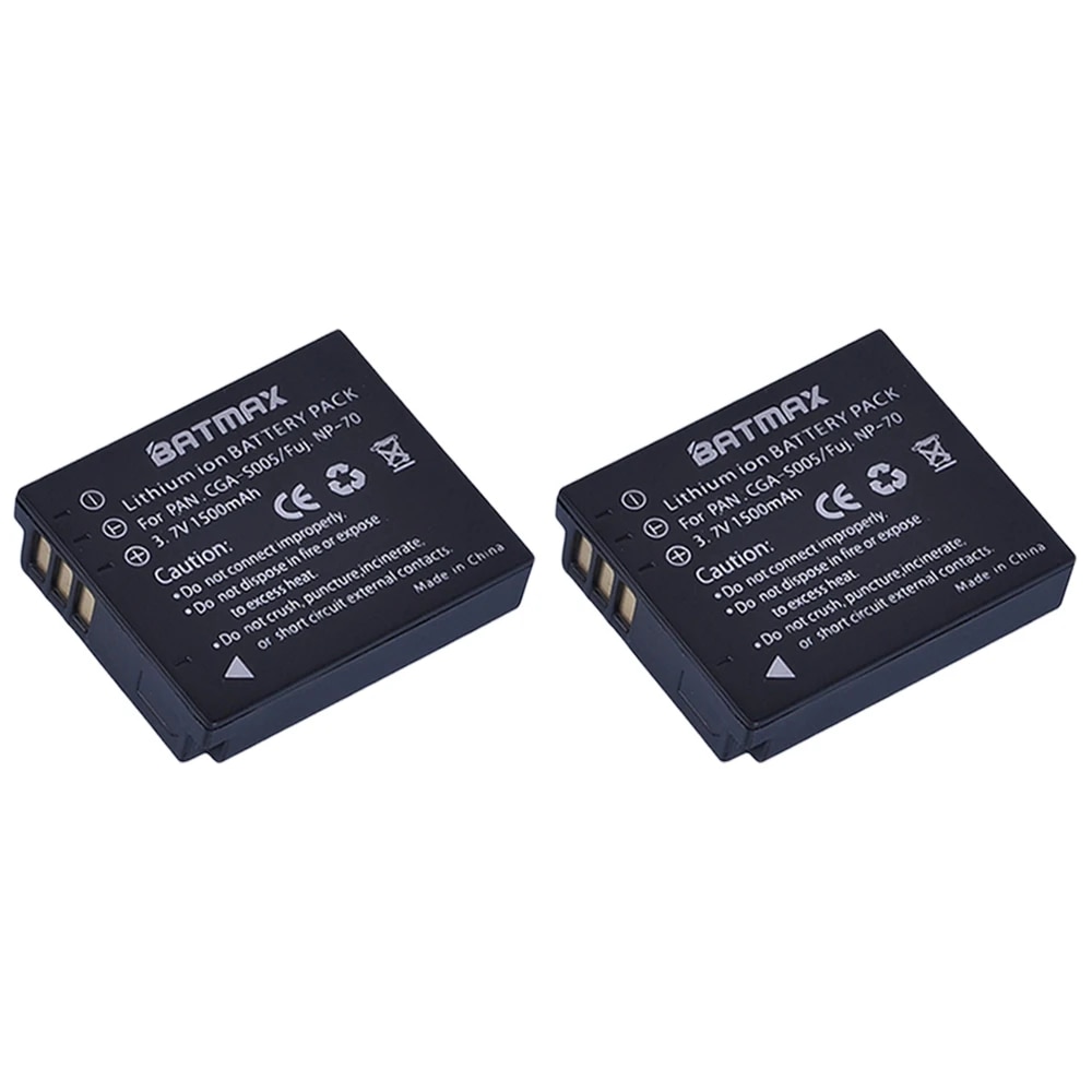 AccuCell Batteria Sostitutiva Per PANASONIC CGA-S005, DMW-BCC12 - Ricaricabile, Li-Ion, Con Protezione Da Cortocircuito