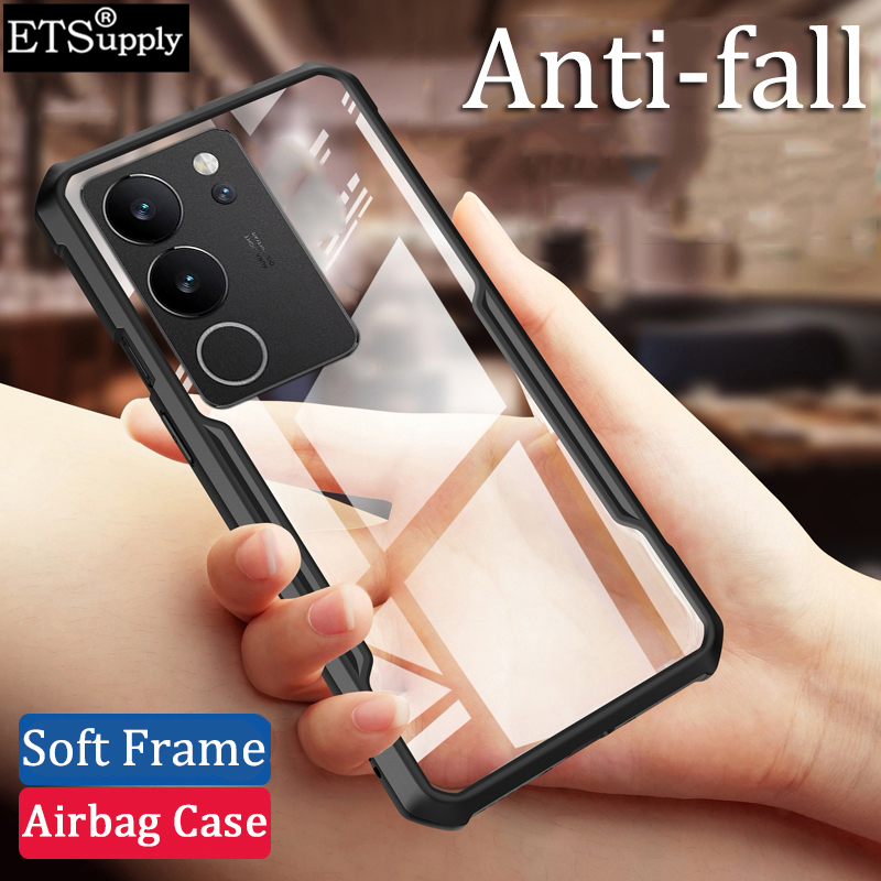 Phone case Vivo V29 Pro V29E Transparent Clear Air Protector Soft Frame Hard Armor Cover Back Cover For Vivo V 29 Pro V29 E case