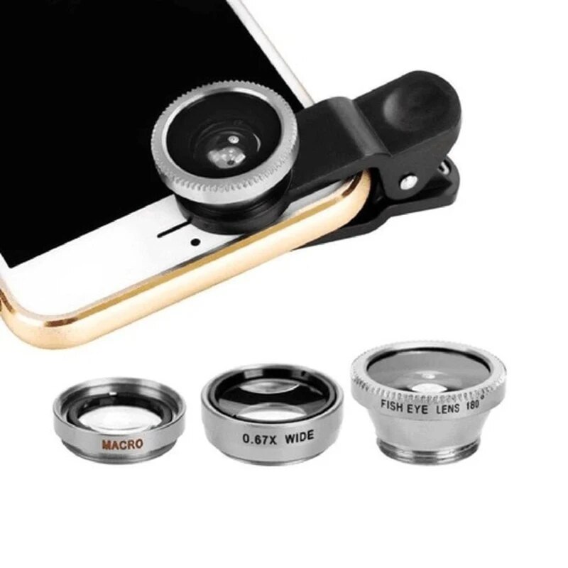 3 In 1 Fisheye Lens Wide Angle Macro Fish Eye For iPhone 11 Pro MAX Universal Ojo De Pez Movil For Samsung Note 10 Olho De Peixe