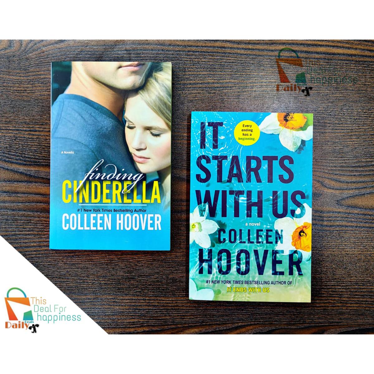 Colleen Hoover 2 Books Collection Set ( finding Cinderella , It Starts with Us ) Paperback