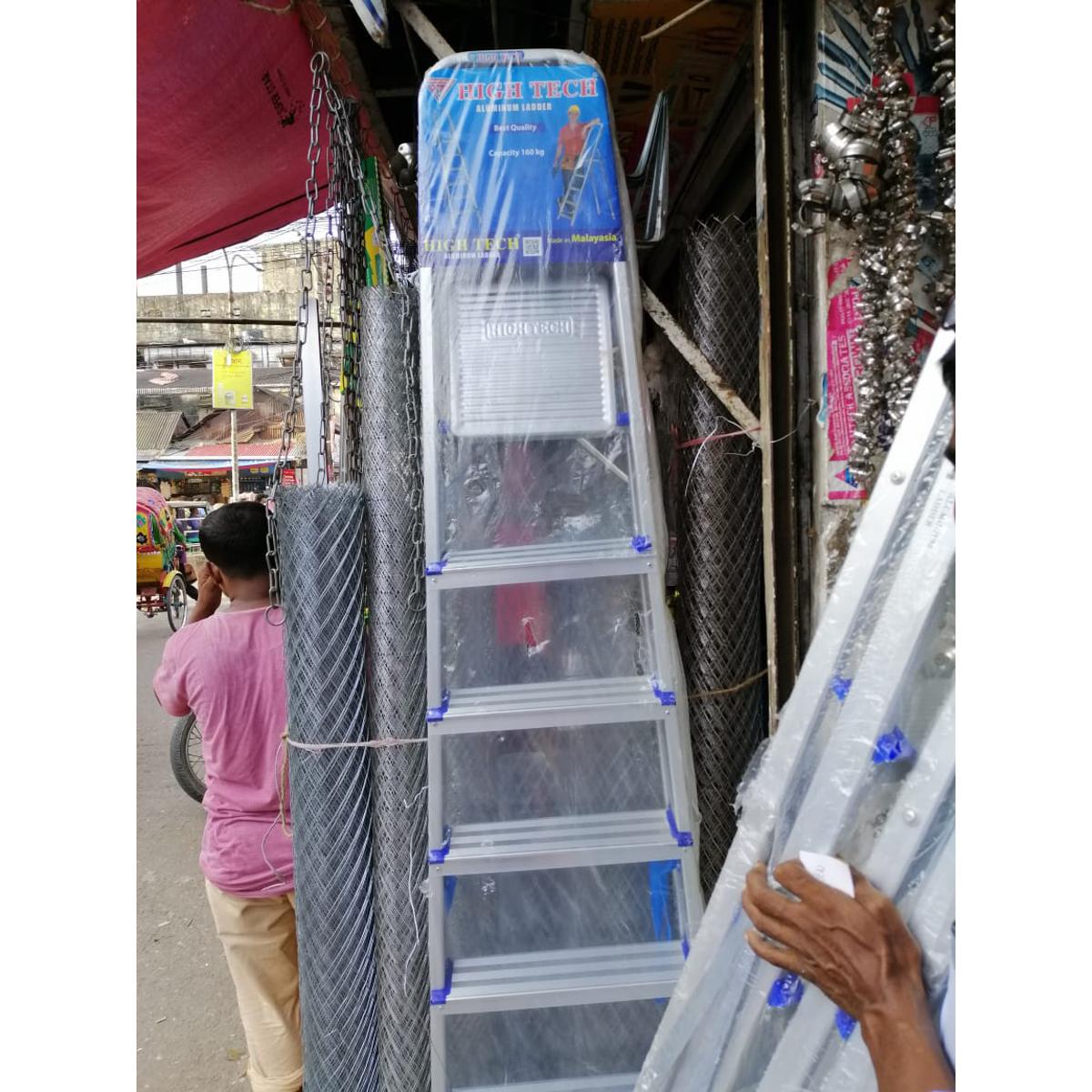 Aluminium Folding Ladder 5 Step Ladder, Aluminium Ladder for Multipurpose Usable premium brand same as picture - Minimalistic Sophistication. 