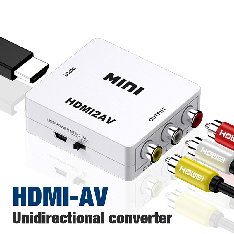 AV to HDMI Composite Converter 1080P RCA CVSB L/R Multi out Cable Scaler Adapter For PS 2 3 4 Xbox Switch TV Box HD Video Audio. 