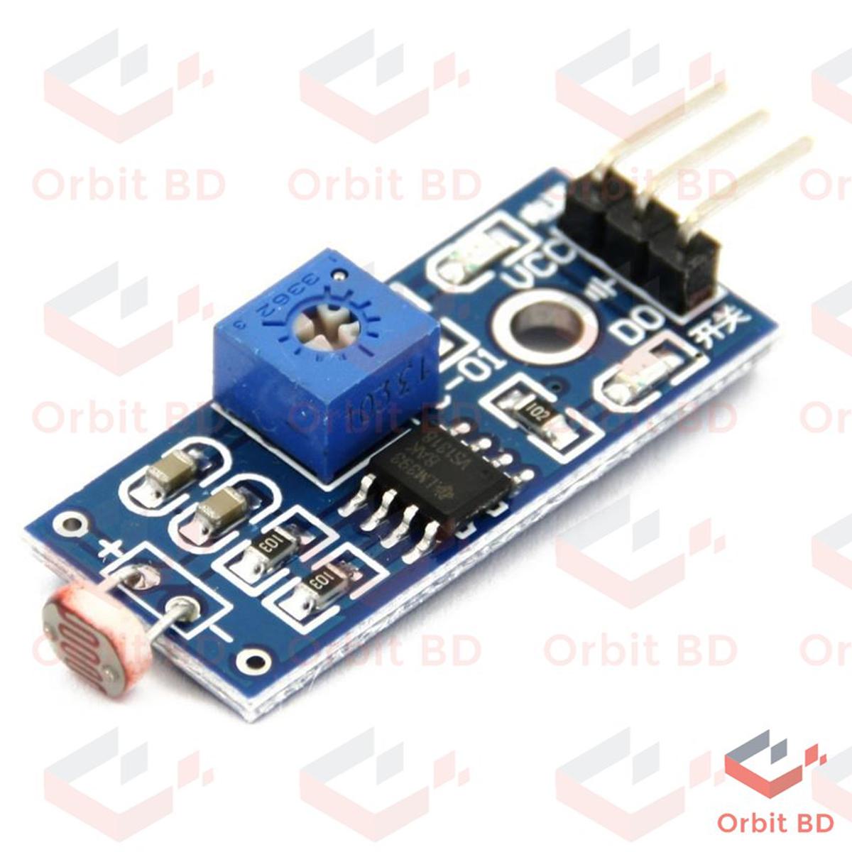 LDR Sensor Module DC 5V LDR Module Circuit Photoresistor Light Dependent Resistor LDR For Night Light Street Light Automatic Headlight Dimmer Control