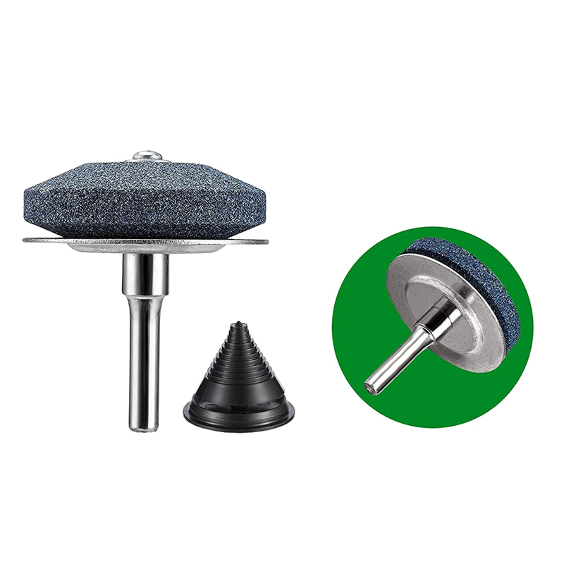 Lawn Mowers Blade Sharpener Tool Drill Attachment Sharpening Kit Lawnmower Blades Sharpener for Power and Hand Drill. 
