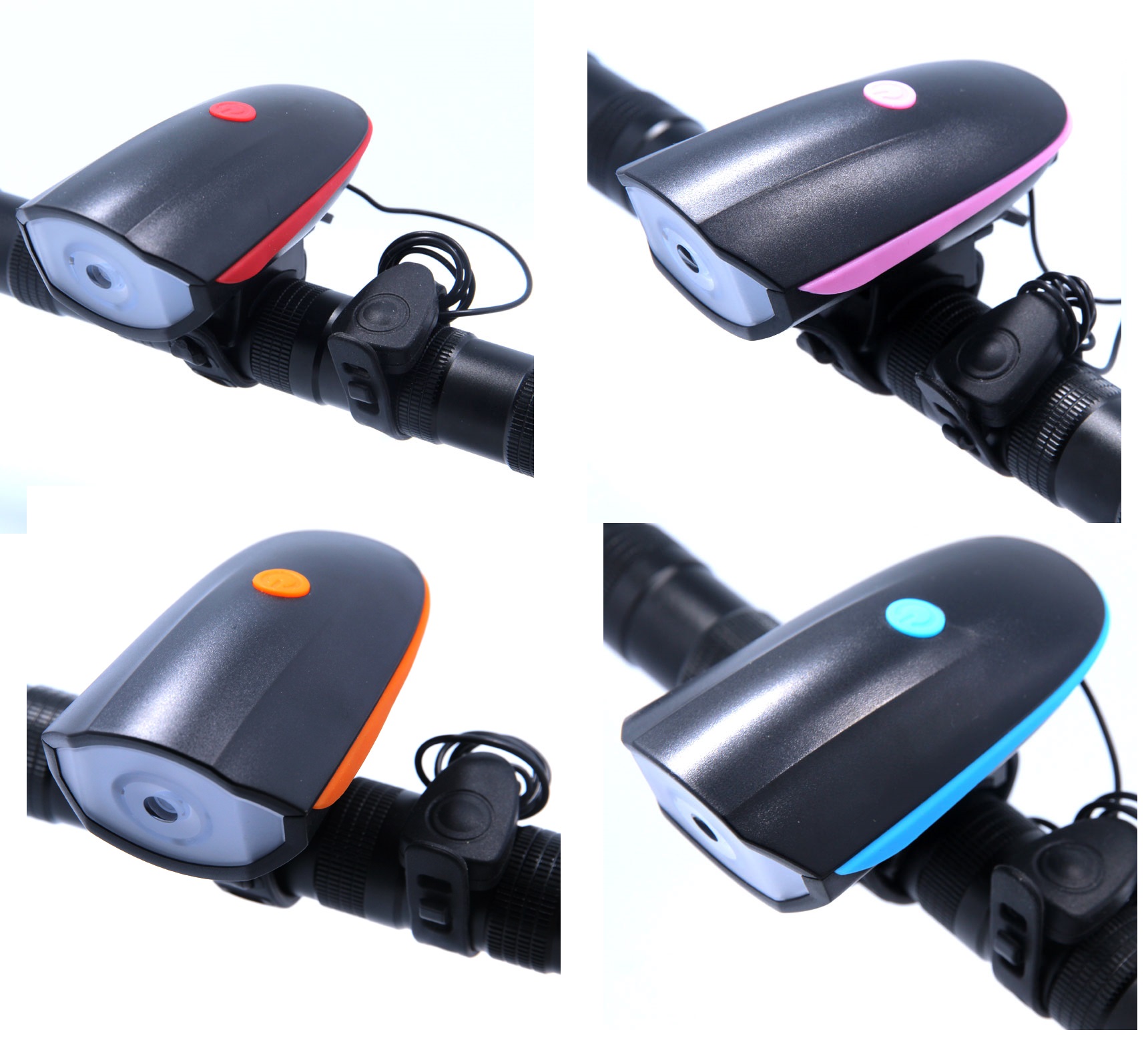 Rechargeable Bike Horn And Light 140 DB with Super Bright 250 Lumen Light 3 Modes