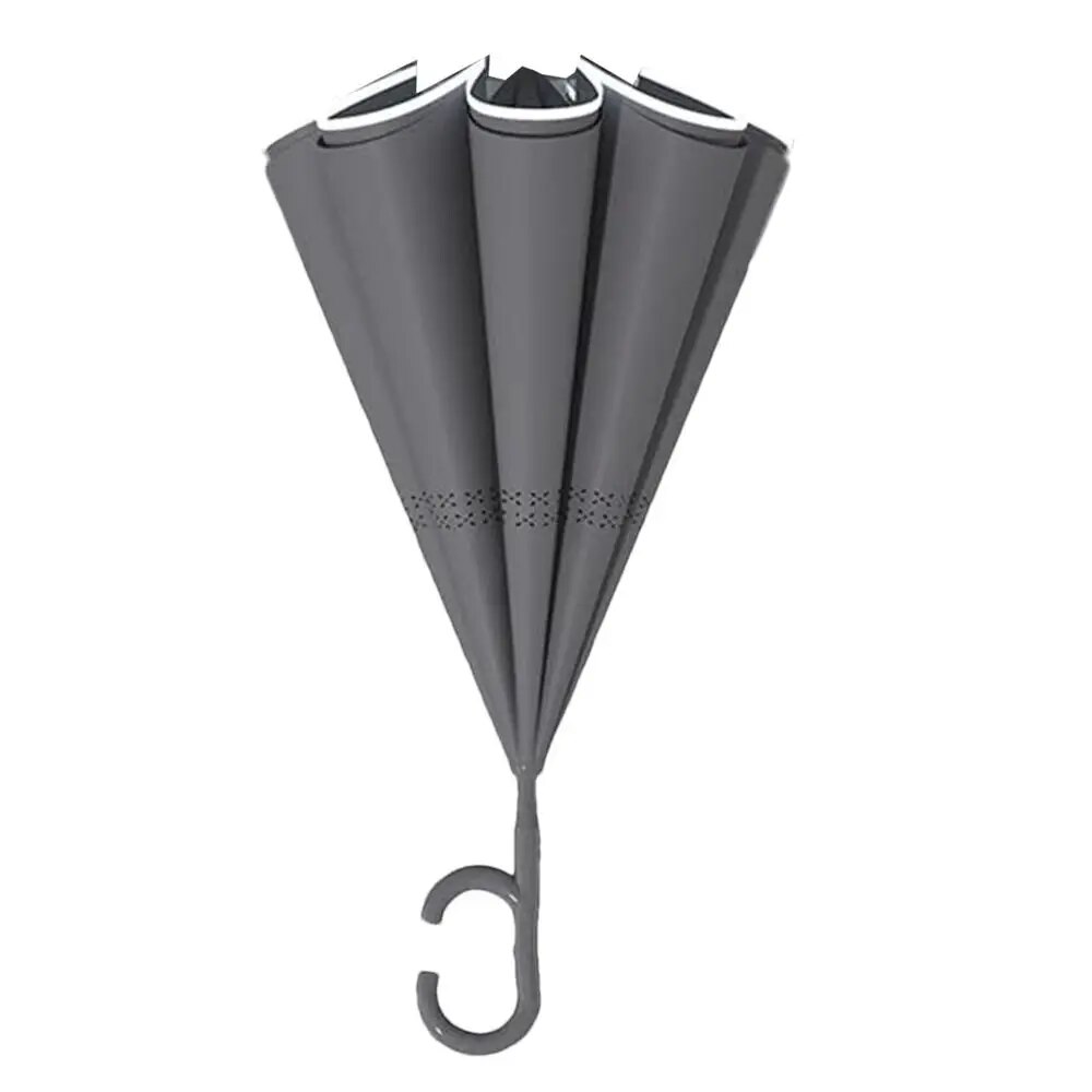 Umbrella For Rain Inverted Reverse Long Umbrella Water-Resistant Women Men 2-Adult Large Umbrella Windproof For School Walking