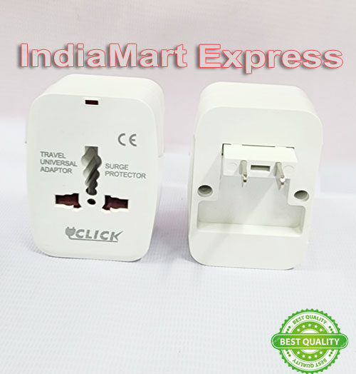 Click, 1 USB Port World Travel AC Power Charger Universal Plug Adapter, US Plug to UK/US/AU/EU/CA converter Dual-Purpose. 