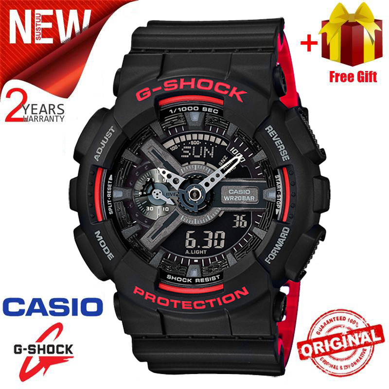 Casio Ga 110hr 1a Red And Black G Shock Watch Casio G-shock GA