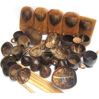 Coconut Shell 10 pieces for showpieces making coconut hard shell. 