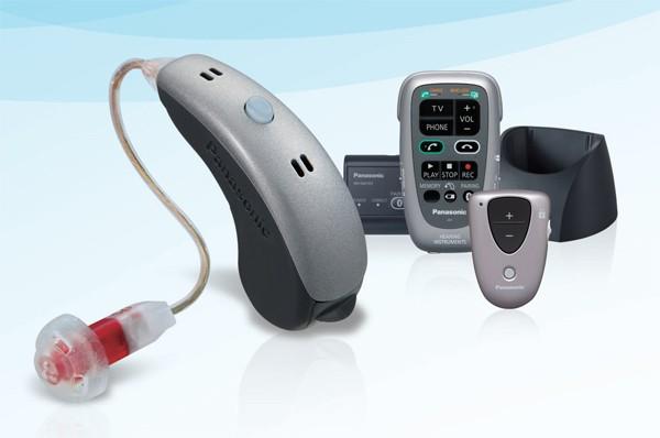 Panasonic unveils new line of Bluetooth-enabled hearing aids (Model a33). 