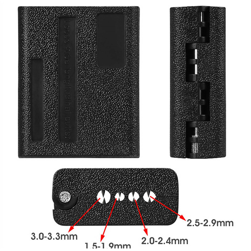 2X Optical Fiber Loose Tube Fiber Optic Cable Splitter Fiber Optic Tool Longitudinal Tube Loose Tube Scraper 1.5-3.3mm. 