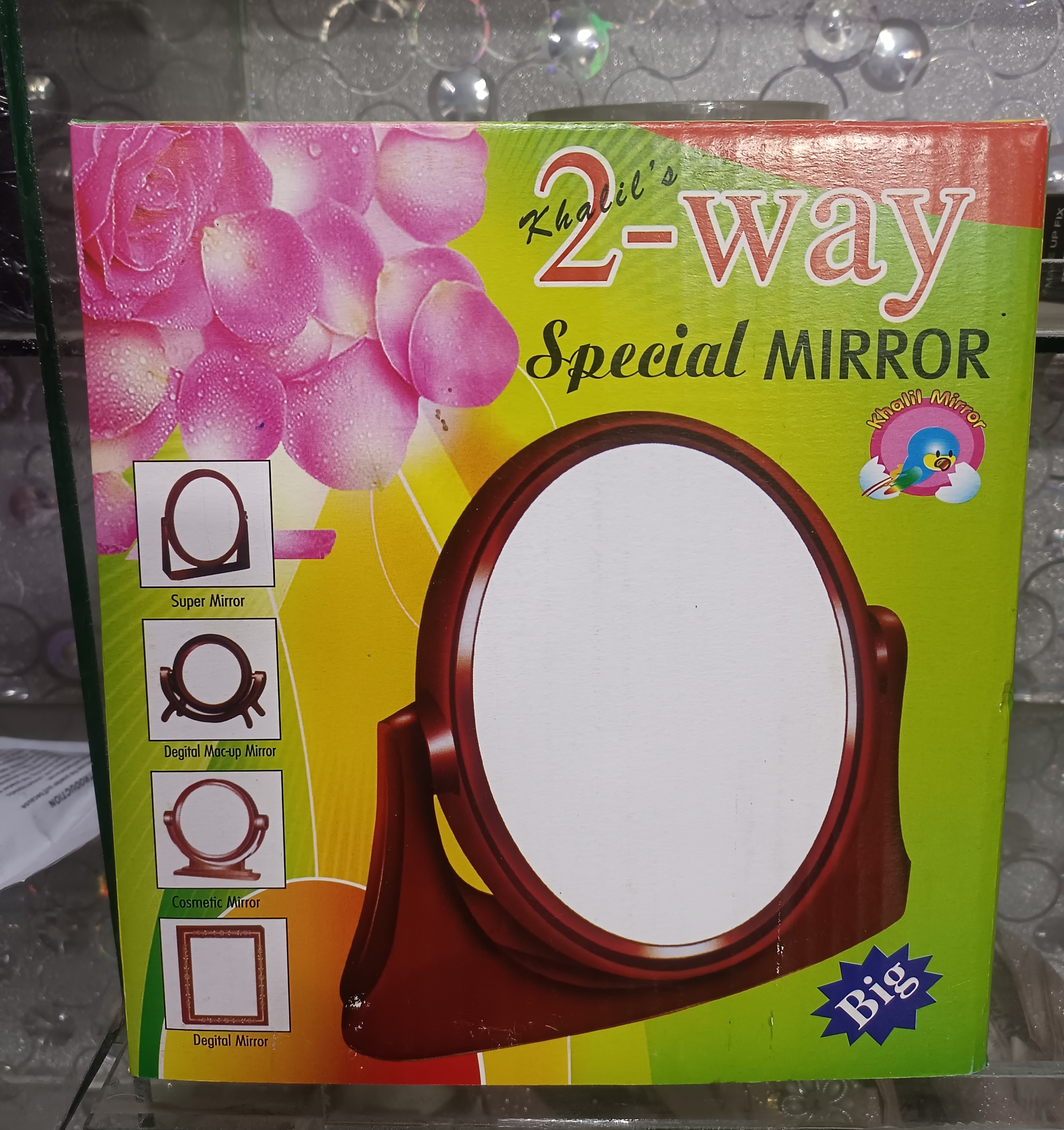 2 Way Table Glass Mirror Both side mirror. 