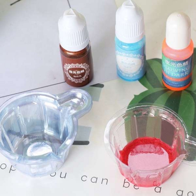 10Pcs/Set 40Ml Disposable Liquid Cup Plastic Measuring Cups Used For Liquid Measuring Mixing Container Cups. 