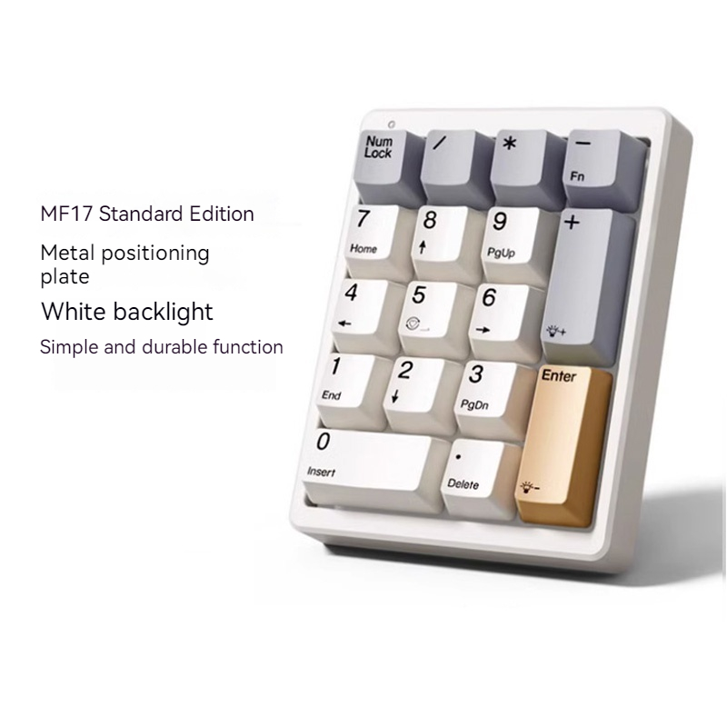 Magicforce Mf17 Key Mechanical Numeric Small Keyboard Computer External Green Tea Custom Plug And Pull Shaft Kit Rgb Colorful. 