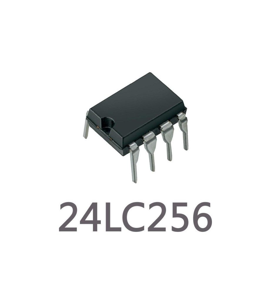 24LC256P 24LC256 Serial CMOS EEPROM 256KB 32Kx8 Microchip Serial EEPROM IC DIP-8 Package I2C Bus IC. 