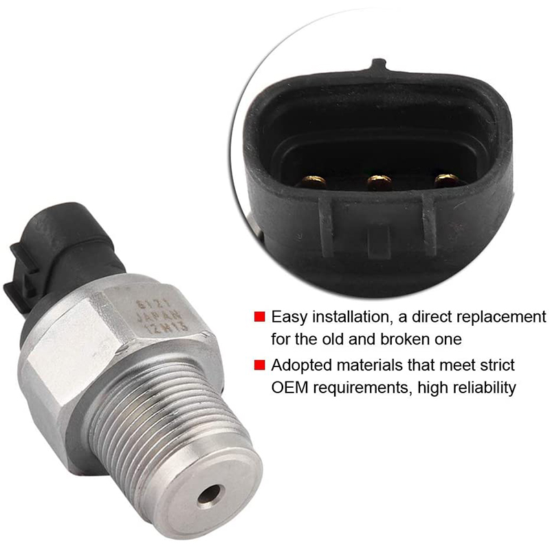Common Rail Fuel Pressure Sensor for Toyota Hilux Hiace D4D 3.0L