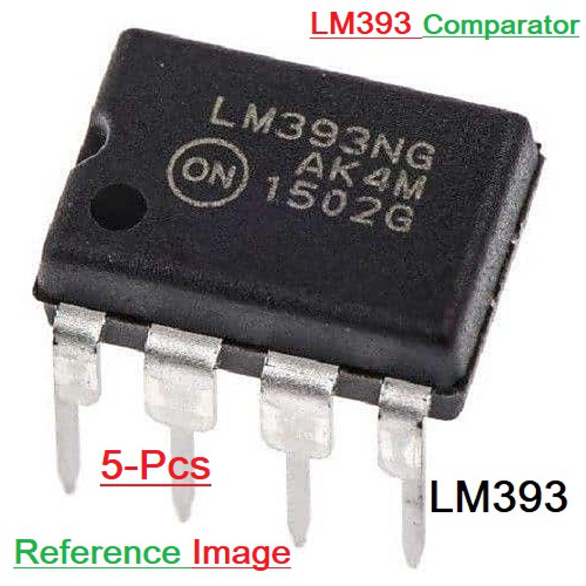 2Pcs- LM393 LM-393 393 Low Offset Voltage Operational Amplifiers Integrated Circuit DIP-8 8 Pin Dual In Line Package Chip
