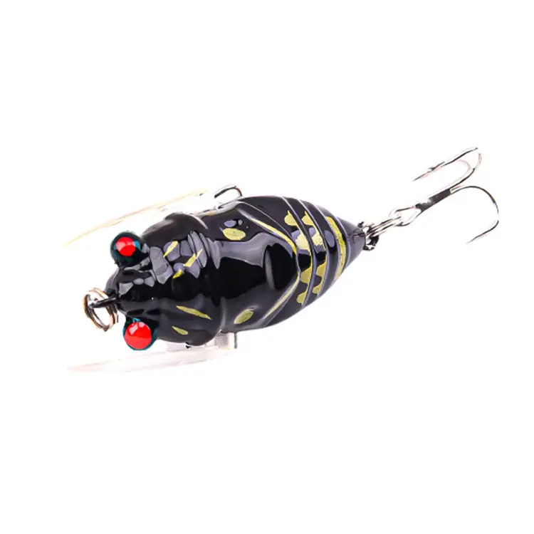 4cm 6.4g Fishing Lure Bionic Attractive Lightweight Insect Top Water Crank  Bait Lure for Angling