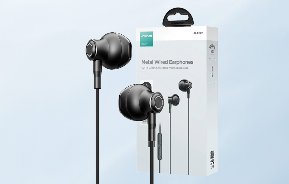 JOYROOM JR-EC07 TYPE-C Series Half In-Ear Wired Earphones joyroom Type c headphone type c earphone. 