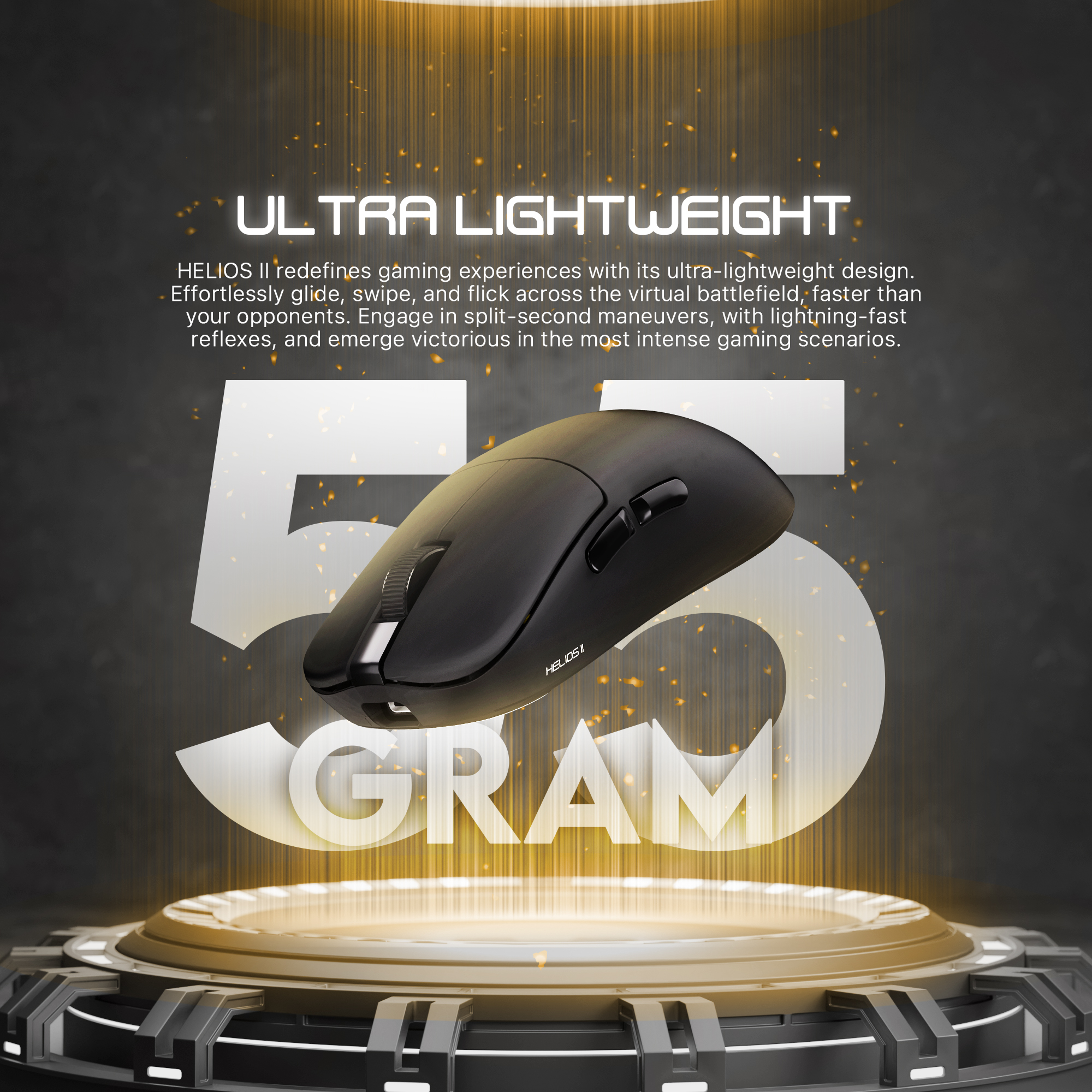 FANTECH HELIOS II XD3v3 Gaming Esports Mouse Wireless BT 55G Lightweight Mice PAW3395 26000DPI TTC Gold Switch For Laptop PC. 