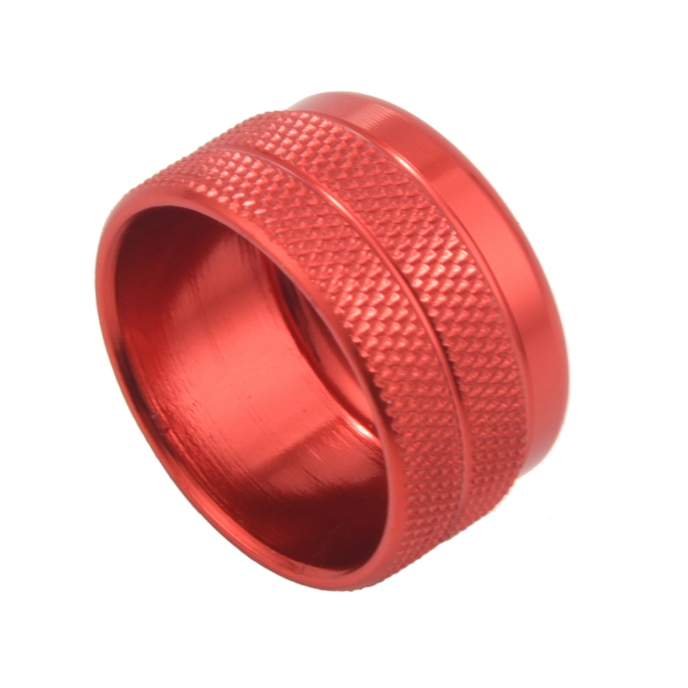 AC Climate Control and Radio Volume Knob Ring Covers for 1 2 3 3GT 4 Series (F20 F22 F30 F31 F32) 6Pcs Red. 